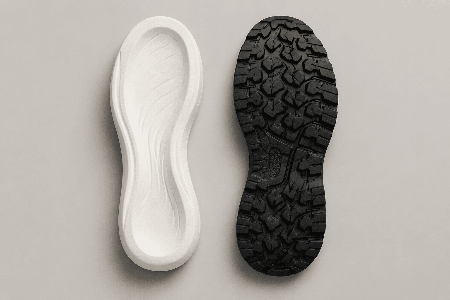 EVA vs. Rubber Outsoles: Choosing the Right Sole for Your Shoe — illustration