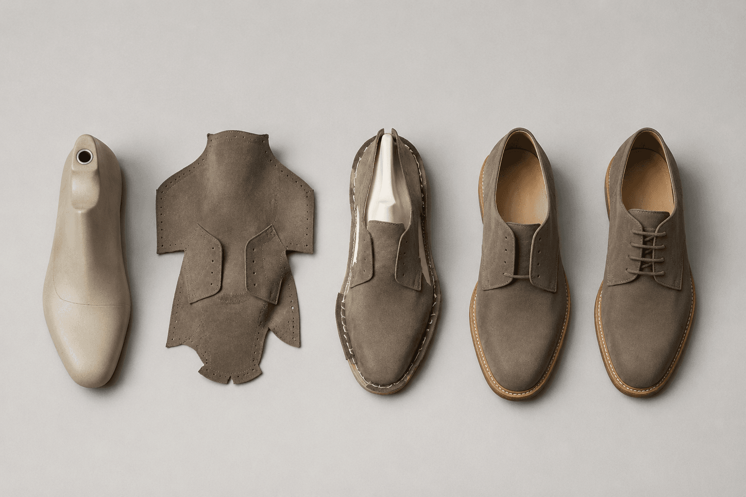 The Shoe Manufacturing Process, Explained Step by Step — illustration